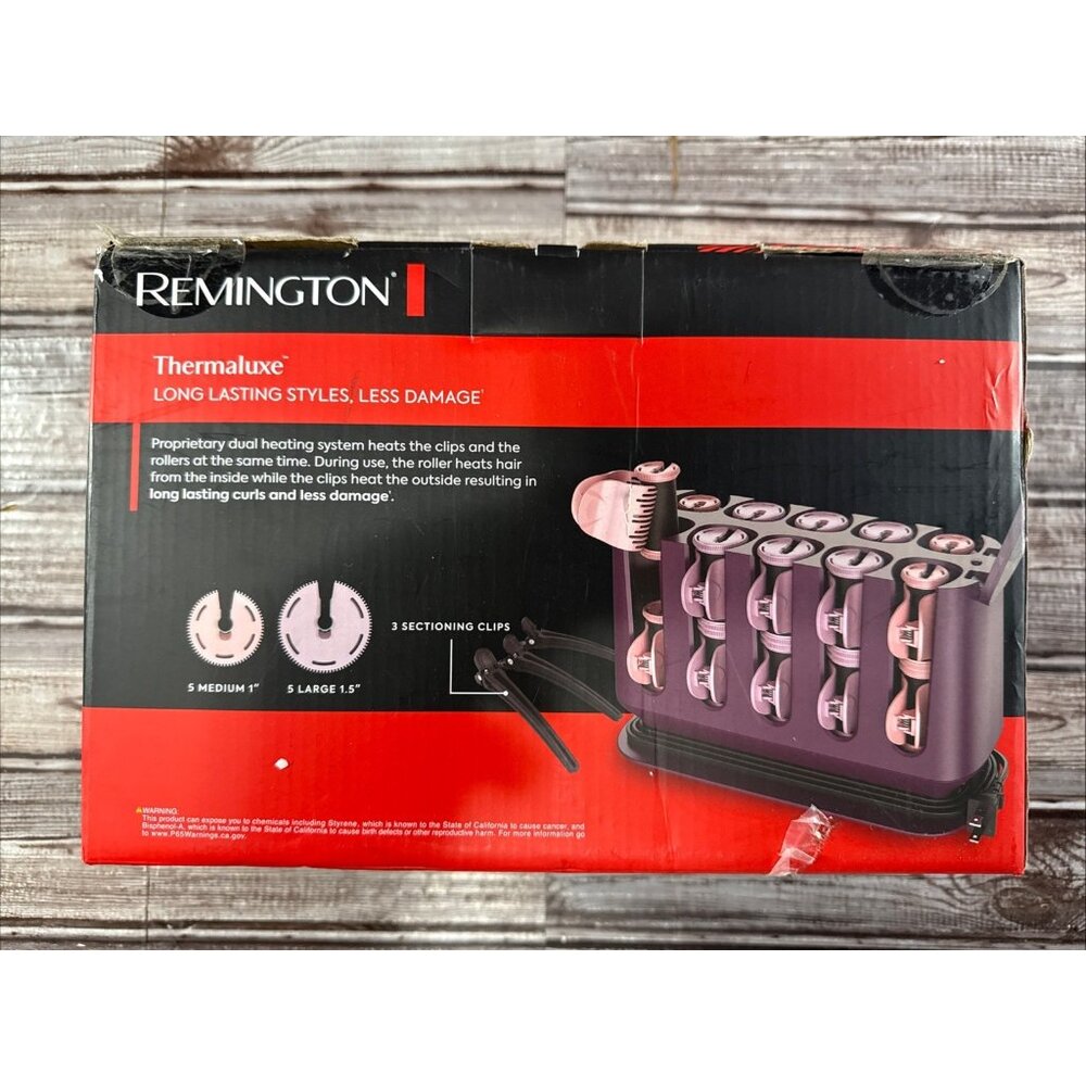 Remington PRO H9100s FULL SIZE Thermaluxe Ceramic Hair SETTER 20 ROLLERS - Picture 3 of 4